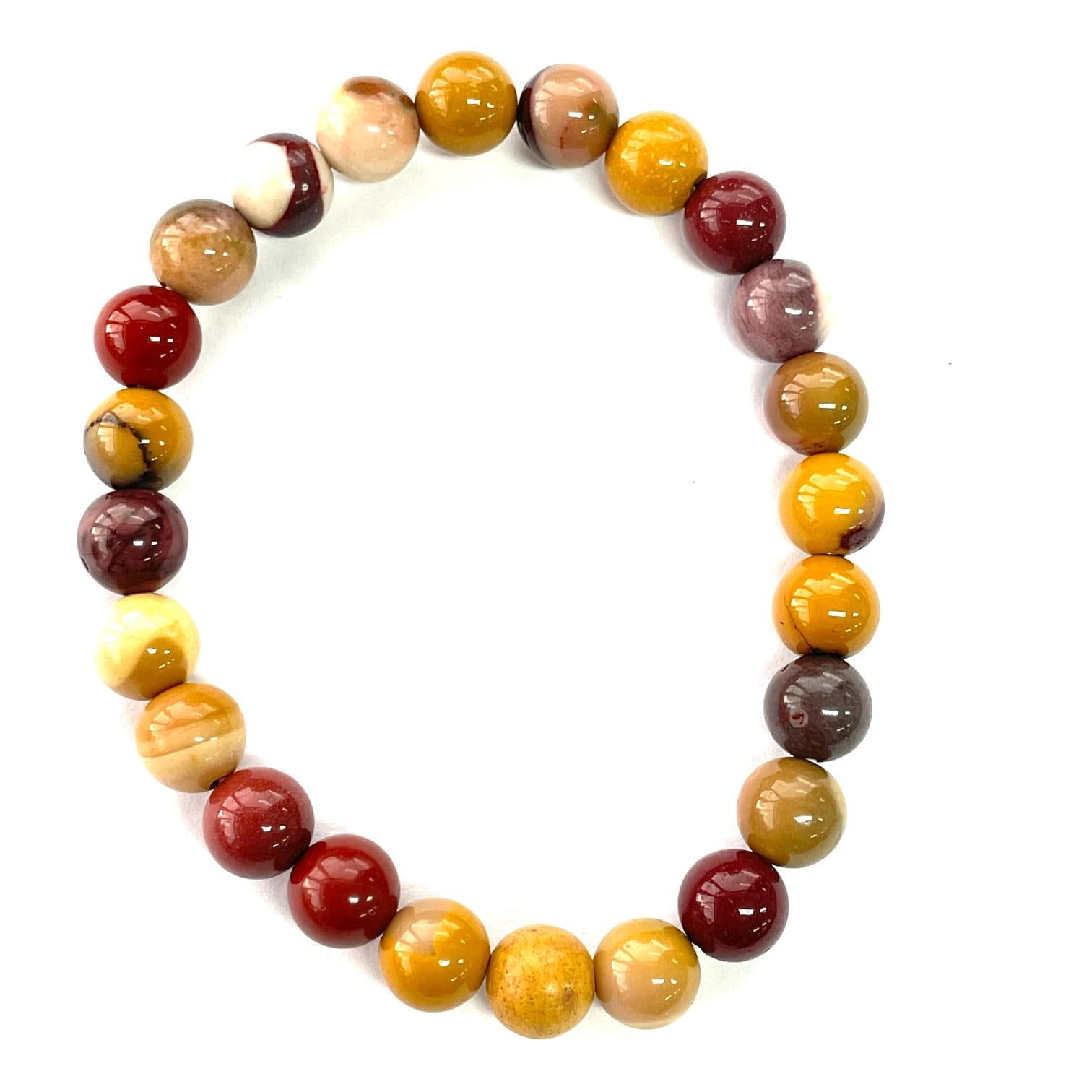 Mookaite Jasper Beads Bracelet Mookaite Jasper Beads Bracelet
